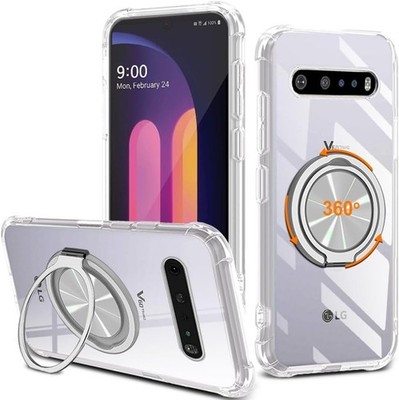LG V60 ThinQ 5G Case with 360 Rotatable Kickstand and Shockproof Protection