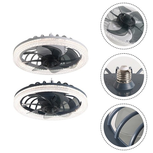 Unterputz dimmbarer Deckenventilator mit Fernbedienung ideal für Schlafzimmer u - Photo 8/25