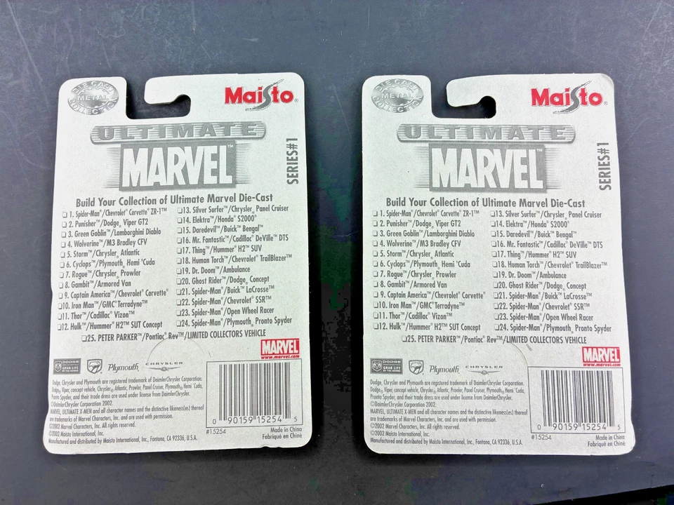 Plymouth Hemi 'Cuda & Chrysler Atlantic - Ultimate Marvel литые модели 2 - Maisto KK - Изображение 4 из 4