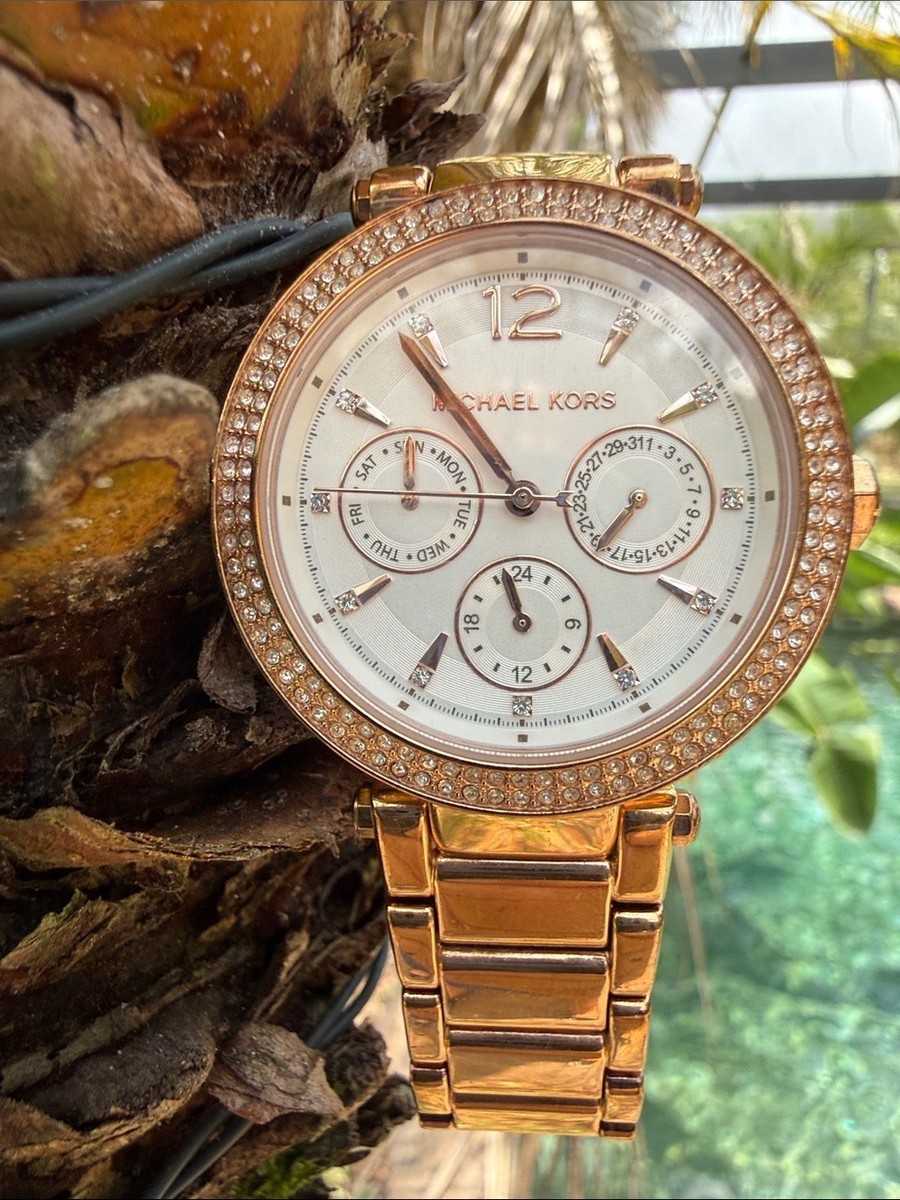Michael Kors Ladies Watch MK5781 Parker Rose Gold Crystals  display picture 1