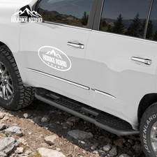 Pair Textured Steel Nerf Side Step Bars Running Board For Lexus Gx460 2010-2023