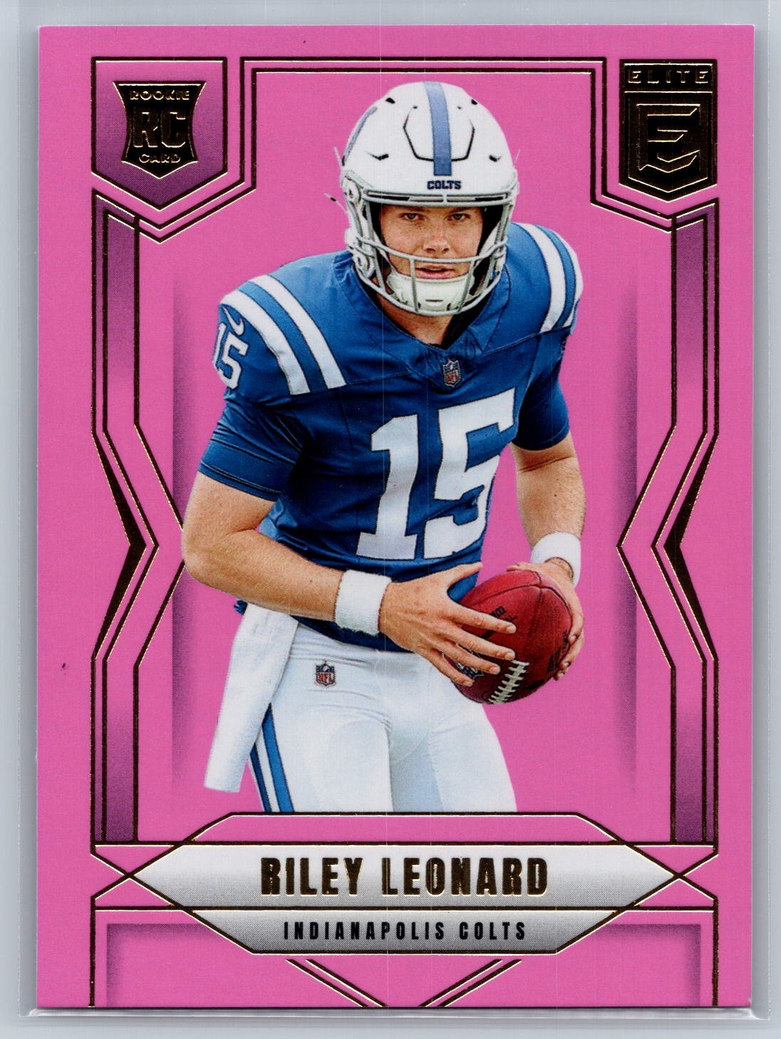 2025 Donruss Elite #170 Riley Leonard Rookie RC Pink Indianapolis Colts