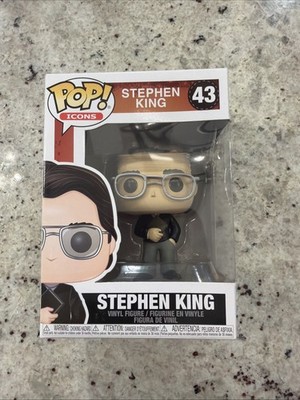 FUNKO POP ICONS**STEPHEN KING - MASTER OF HORROR #43***NEW IN ORIGINAL PACKAGE**