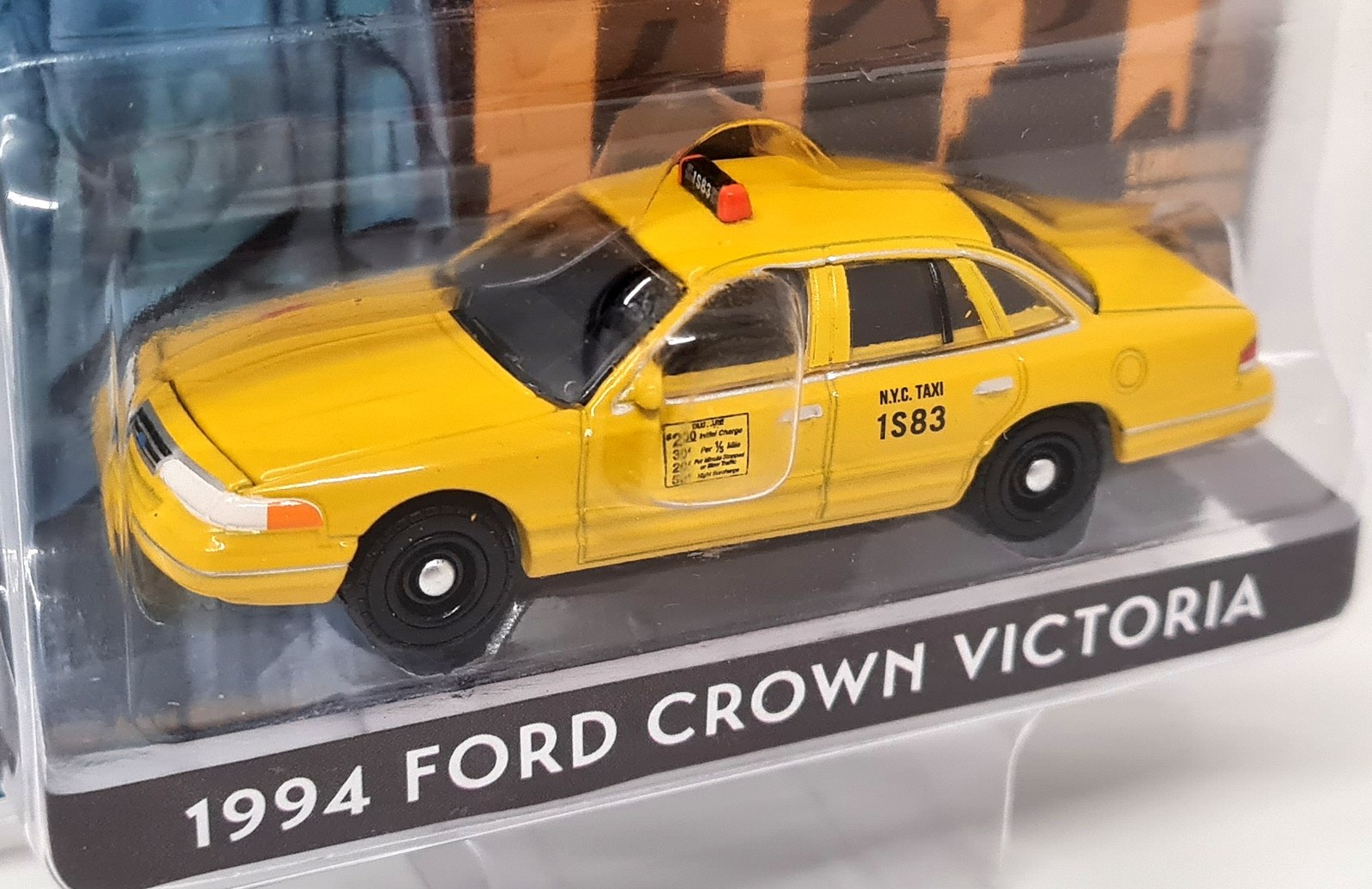 Greenlight 1/64 Ford Crown Victoria 1994 New York Taxi Diecast Model Car