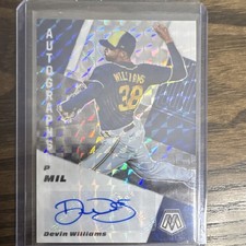 Panini Mosaic 2021 Devin Williams Milwaukee Brewers Autographs Prizm #AM-DW