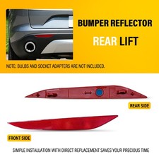 1x Left Driver Side Rear Bumper Light Reflector For Alfa Romeo Stelvio 2018-2023