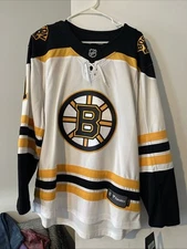 Vintage 90s CCM White Official Licensed NHL Boston Bruins Hockey Jersey Size XL