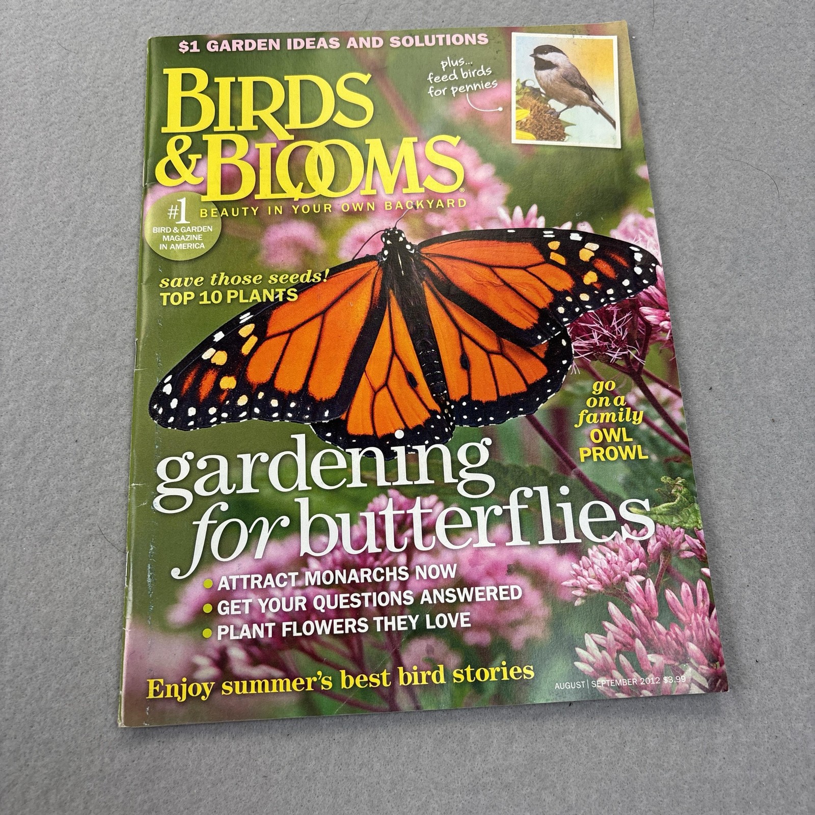 Birds & Blooms Aug/Sep 2012 Magazine Illustrated Nature Gardening Green Cover