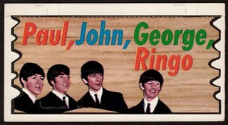 Beatles VINTAGE AND VERY RARE 1964 SINGLE PLAKS CARD #2!