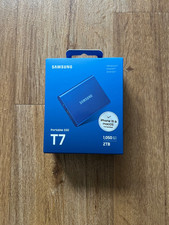 SAMSUNG Portable SSD T7 PC/Mac Festplatte, 2 TB SSD, extern, Indigo blue