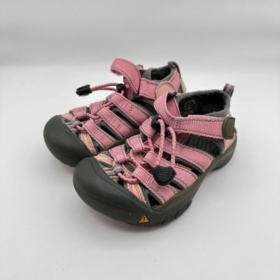 Keen Newport Sandals Youth Kids Girl 9 Pink Gray Sports Hiking Outdoors Camping