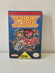 Nintendo NES WURM Journey To The Center Of The Earth. Boxed With Manual. NTSC