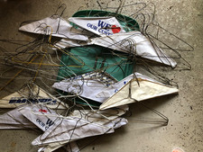 Mixed Wire Clothes / Coat shirt Hangers 70 Lot Vintage variety makers  age