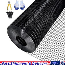 Hardware Cloth 1/2" 19 GaWire Mesh Roll Chicken Wire Fencing 48" x 100' Black 