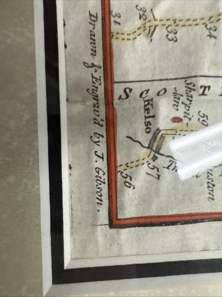 1766 ribbon road map london  to carlisle  gentleman’s magazine  1766 - Image 3 of 4