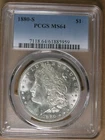 $1 1880-S Morgan Silver Dollar PCGS MS64 San Francisco Mint * AvenueCoin