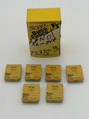 Lot Of 30 Cooper Bussmann Buss ATC-15 Automotive Fuse; 15A, 32VDC, Blue