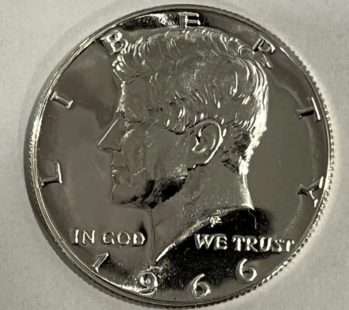 1966 SMS Silver Kennedy Half Dollar 40% Uncirculated Mint Condition.