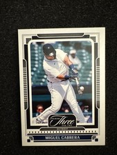 2025 Panini Three and Two Miguel Cabrera /99 Detroit Tigers HOF SP #76