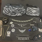 Vintage Estate Costume Jewelry Lot! Brooches and more! Lots of BLING.