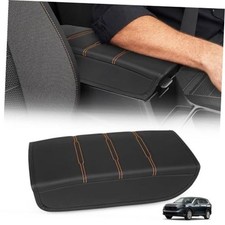 Center Console Armrest Cover Compatible with Honda CR-V LX EX Orange Stitching