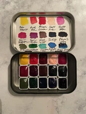 Watercolor Quarter Pan Sample Set Holbein, Winsor & Newton, Daniel Smith