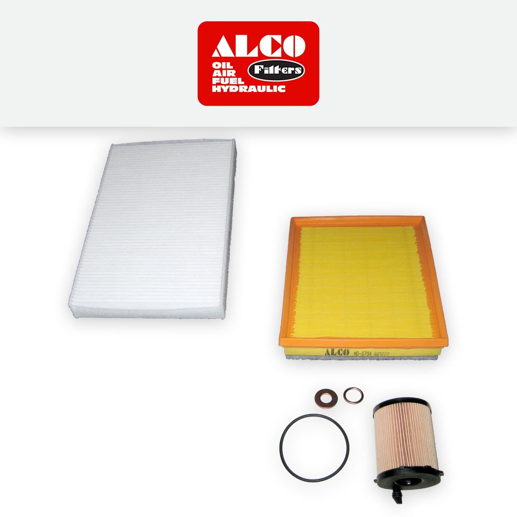 SERVICE KIT for CITROEN C4 1.6 BLUEHDI ALCO OIL AIR CABIN FILTERS (2014-2018)