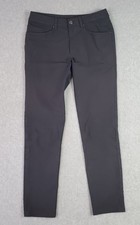 Lululemon ABC Slim-Fit Pant Warpstreme Mens Size 30x29 Gray 5 Pocket Casual Golf