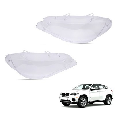 Headlight Lens Cover Fit For BMW X6 E71 2008-2014 63117271371 63117271372