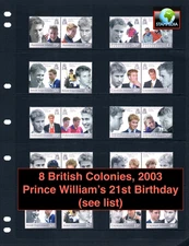 at $67.45 Scott Value - 2003 Brit. Omnibus (8) Prince William 21st CV MNH NH UMM