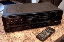 Classic Kenwood KR-A5010 AM-FM Stereo Receiver With Remote (Bundle)  In Working