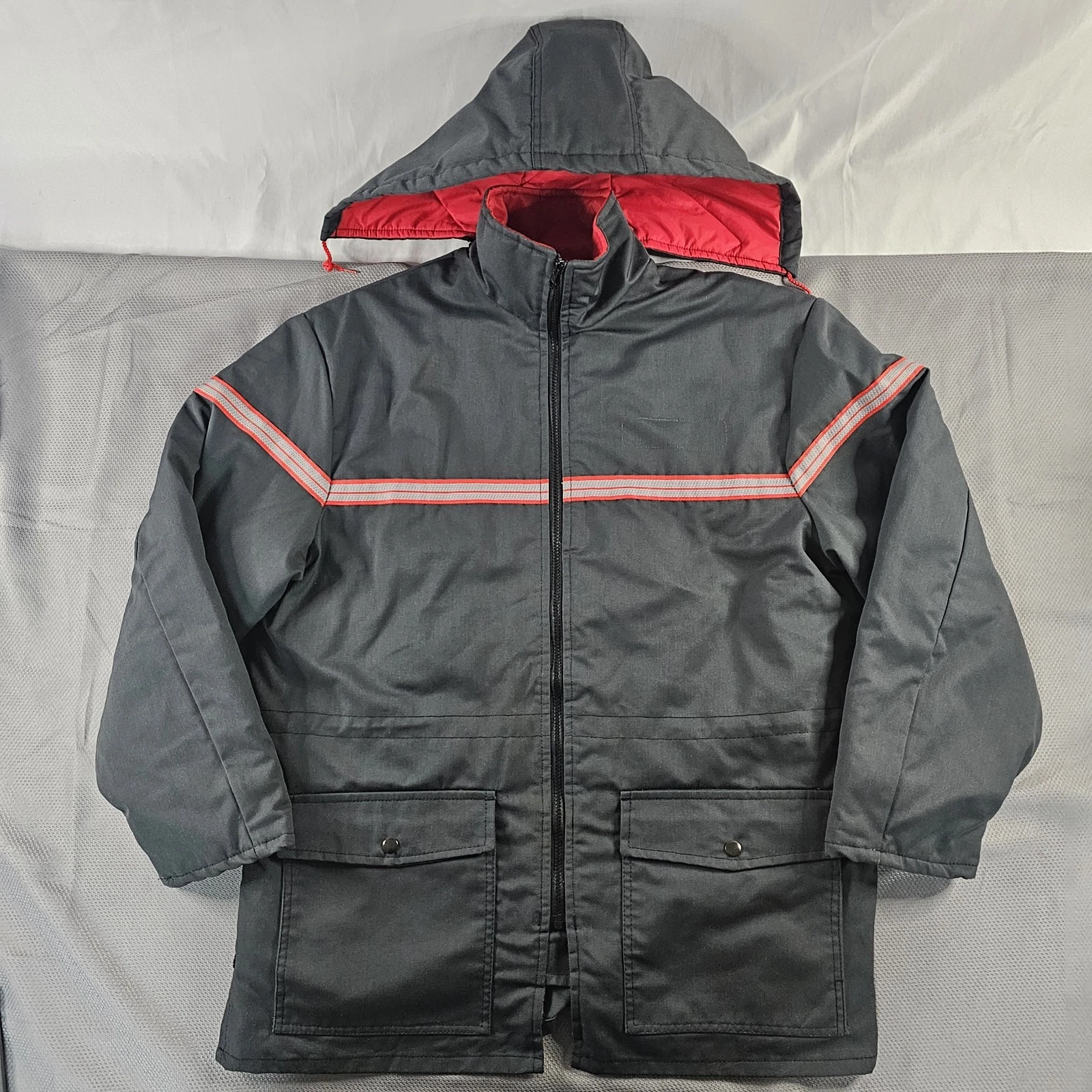 Vintage Thinsulate Jacket Mens L Quilted Insulated UTY Apparel Made In USA READ⬇