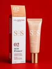 Clarins SOS Face Primer Base 02 PEACH Blurs Imperfections 1oz