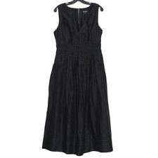NWT J Crew Hyacinth Dress Black Maxi Summer Minimalist Quiet Luxury Old Money