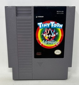 NES Nintendo - Tiny Toon Adventures w/ Manual & Dust Cover - Tested Konami 1991
