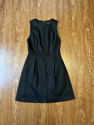Alice & Olivia Employed Bria Split Fit & Flare Little Black Dress Size 4 NWT