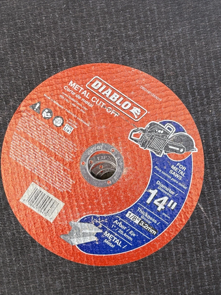 ( QTY 5 ) Diablo Metal cut Disc Diameter 14” photo 4