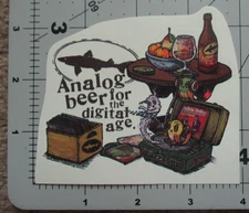 MARQ SPUSTA Dogfish Head Analog Beer Record Store Day STICKER Art from poster O