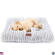 Cozy Dog Bed Crate Pad - Plush Non-Slip Cushion Mat for Small Dogs & Puppies