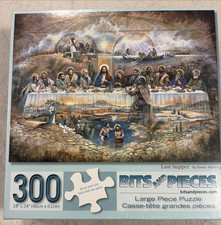 Bits And Pieces Puzzle Last Supper 300 Large Pieces New