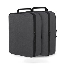 Compression Packing Cubes for Travel Essentials, 2 Set Expandable Packing Cub...