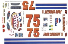#75 Jay Sauter Fritos Food Country Ford 1/64th - HO Scale Slot Car Decals