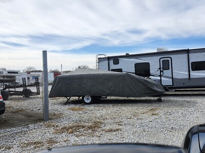 For 16-20  FT Long Trailers RV Cover Waterproof  Pop Up Folding Camper Cover
