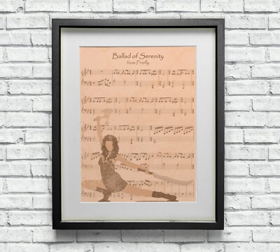 River Firefly Ballade of Serenity Noten Wandbild Poster Druck
