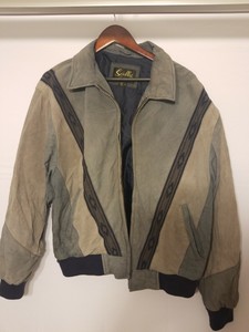 jaqueta de couro vintage