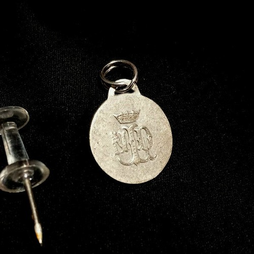Catholic 925 Sterling Charm Dangle Pendant Bracelet Vintage - Picture 2 of 2
