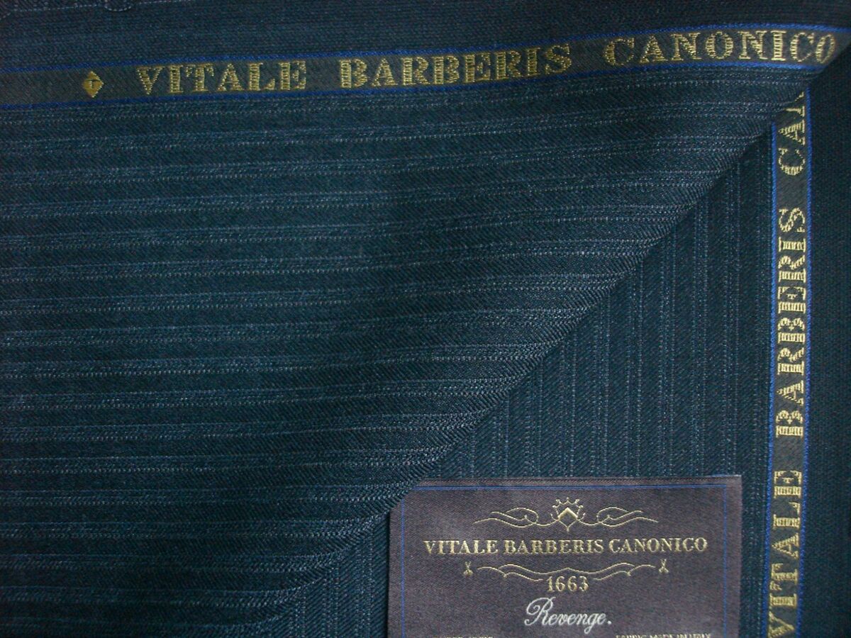 Vitale Barberis Canonico Jacketing Checked Fabric 100% Wool 