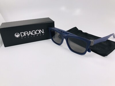 New DRAGON DR510S 400 Matte Navy ROBBS Sunglasses with Grey Lenses