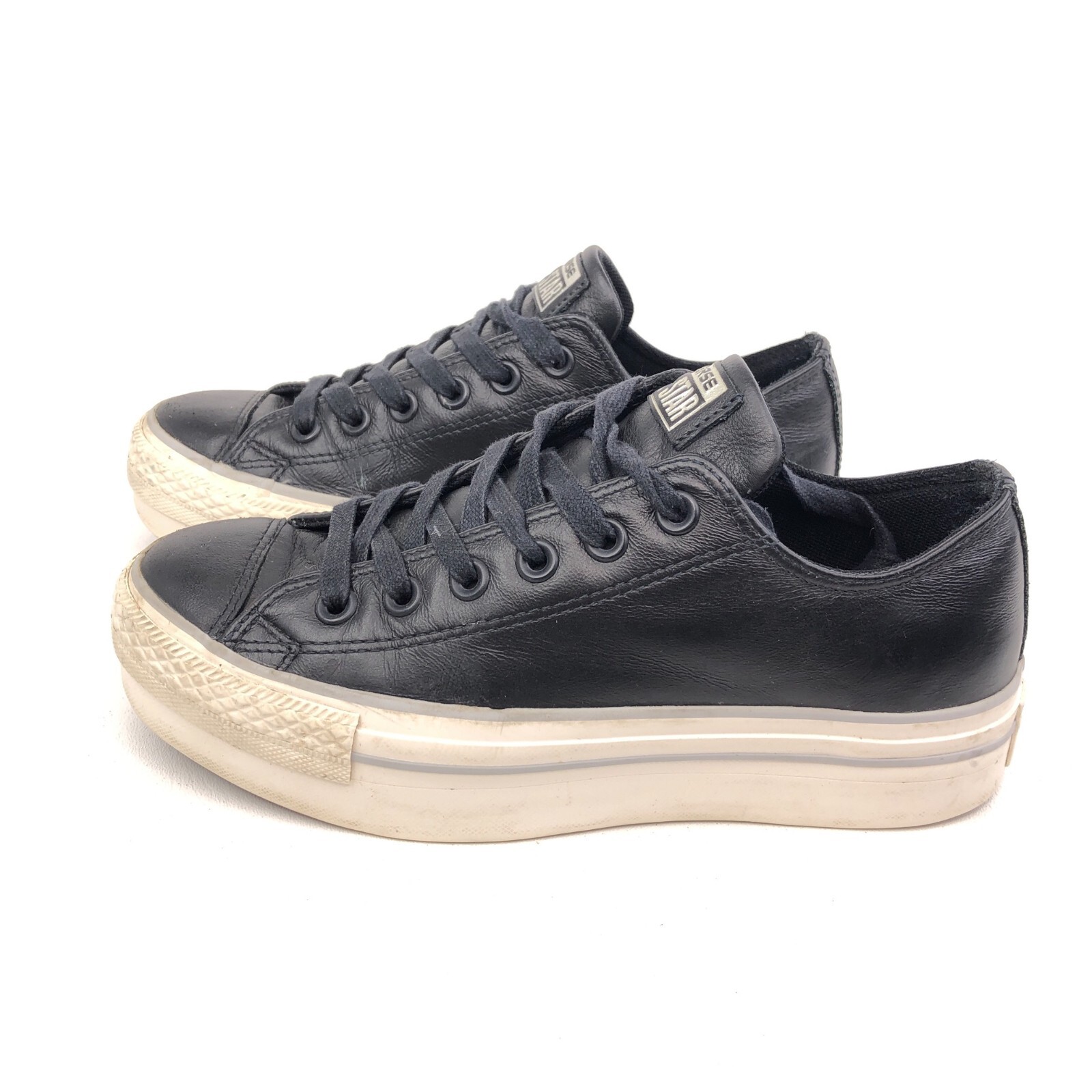 Converse CTAS Lift Ox Platform Sneakers Womens Size 7.5 EUR 38 Black  Leather | eBay