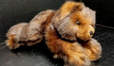 Vintage MJC 12" Laying Minky Bear Plush